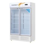Commercial Functional Food Beverage Display Refrigeration Sliding Door Showcase