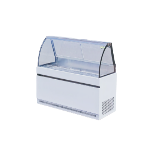 Kitchen Equipment Curved Glass Food Display Warmer